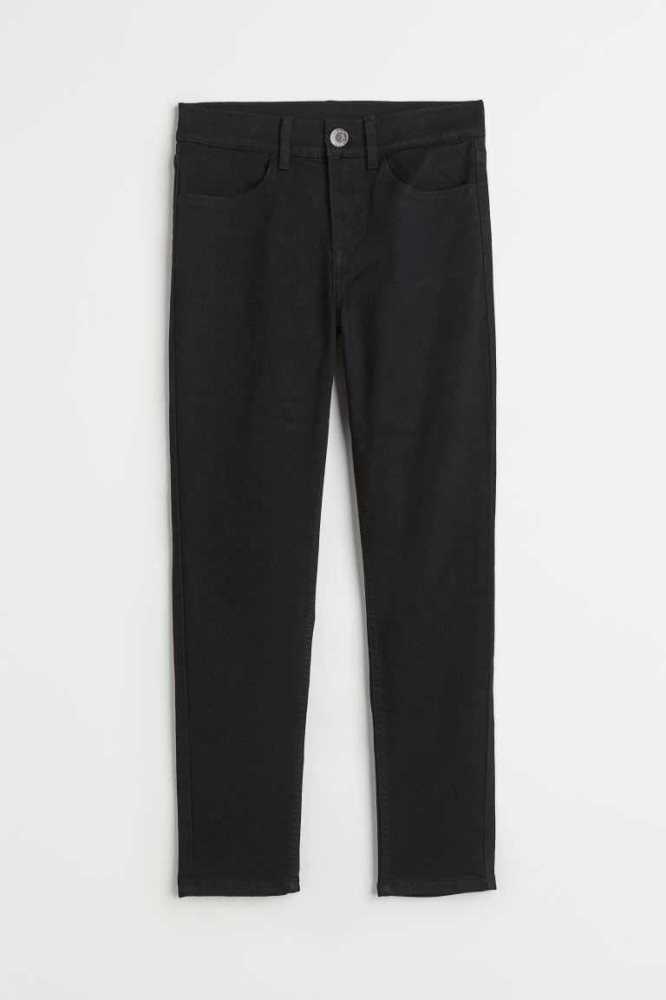 Jeans H&M Comodidad Stretch Slim Fit Niños Negros | 201854QLH