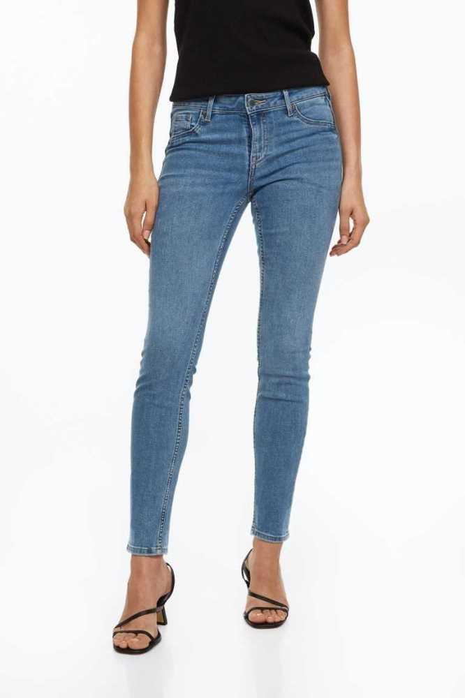 Jeans H&M Curvy Low Jeggings Mujer Azules | 412789YQP