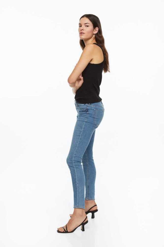 Jeans H&M Curvy Low Jeggings Mujer Azules | 412789YQP