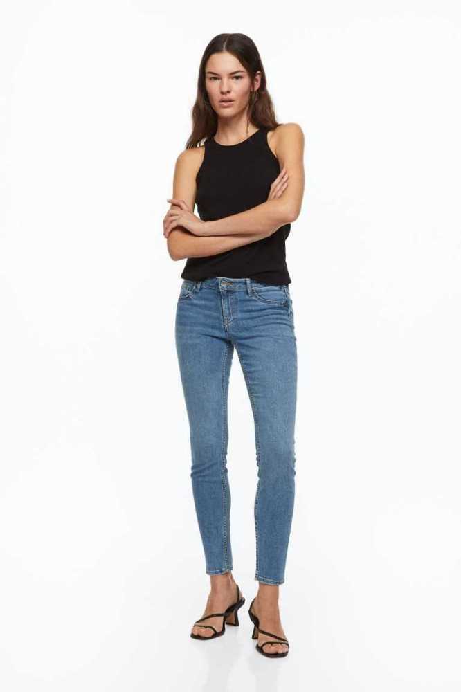 Jeans H&M Curvy Low Jeggings Mujer Azules | 412789YQP