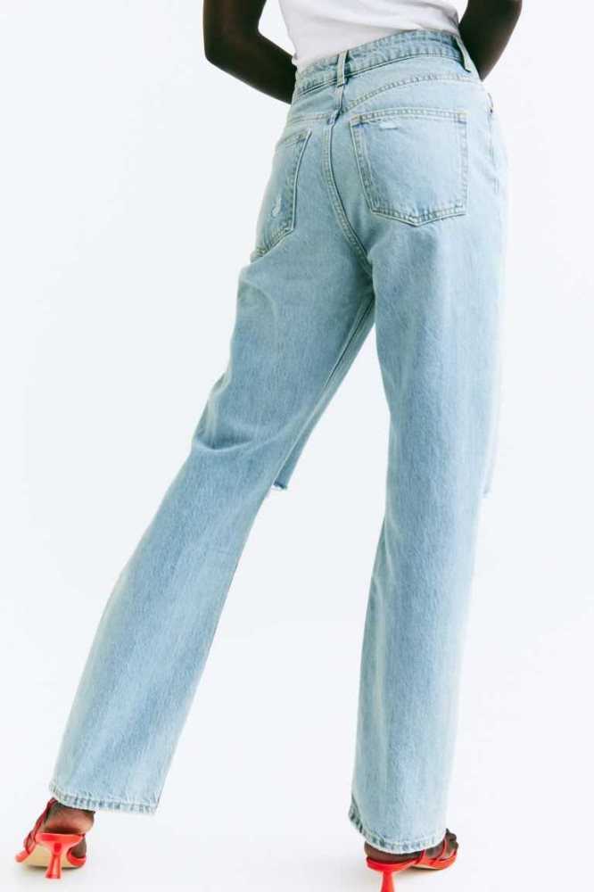 Jeans H&M Directo High Mujer Azules | 186753NIA