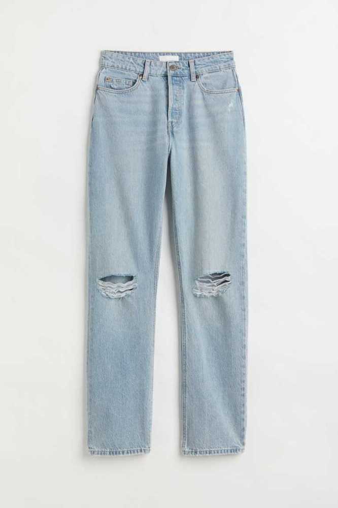 Jeans H&M Directo High Mujer Azules | 186753NIA