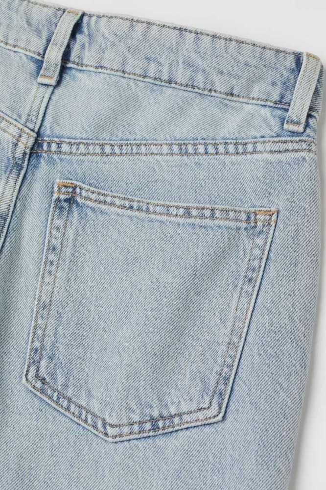 Jeans H&M Directo High Split Mujer Azules | 413627TWL