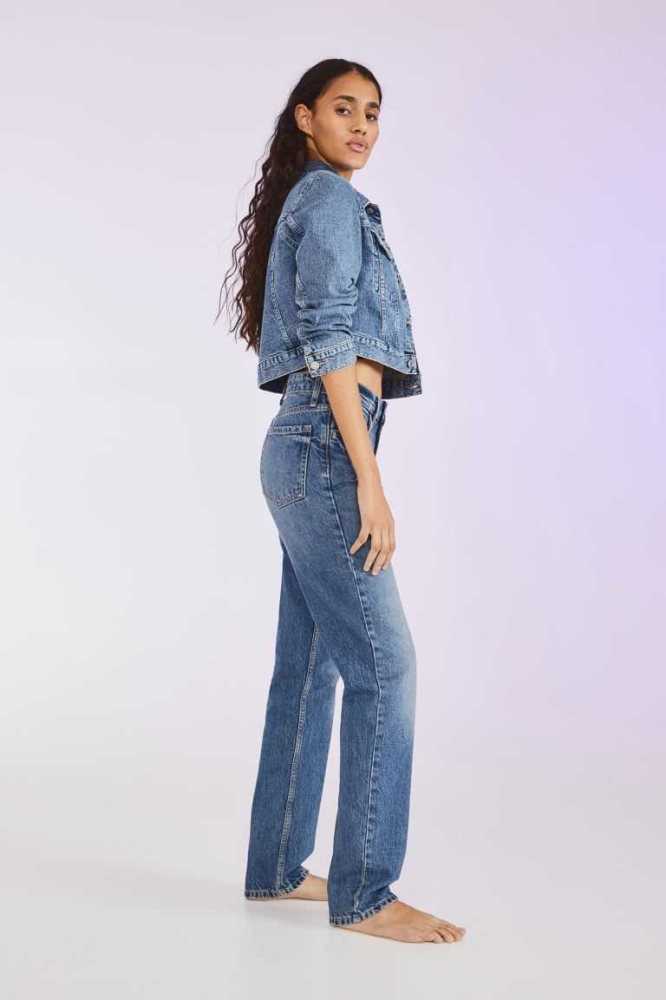 Jeans H&M Directo Regular Mujer Azules | 437096TVN