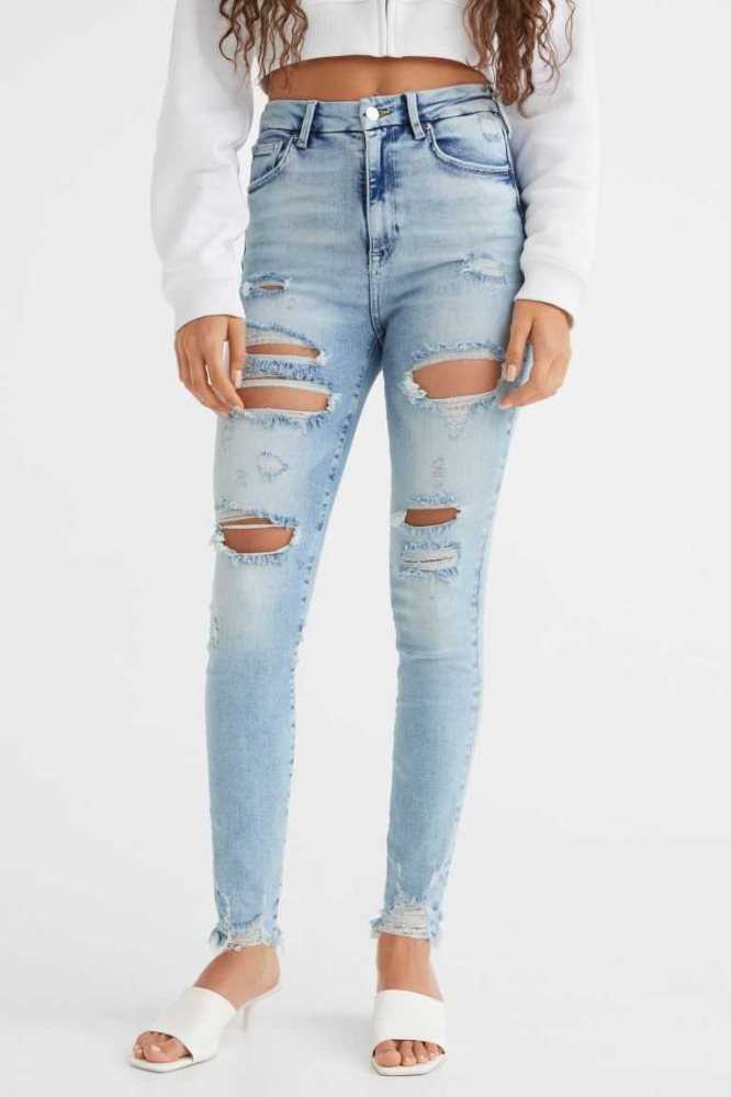 Jeans H&M Embrace High Ankle Mujer Azules | 283175OIV