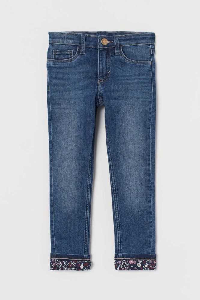 Jeans H&M Flaco Fit Forro Niños Azules | 502184UHB