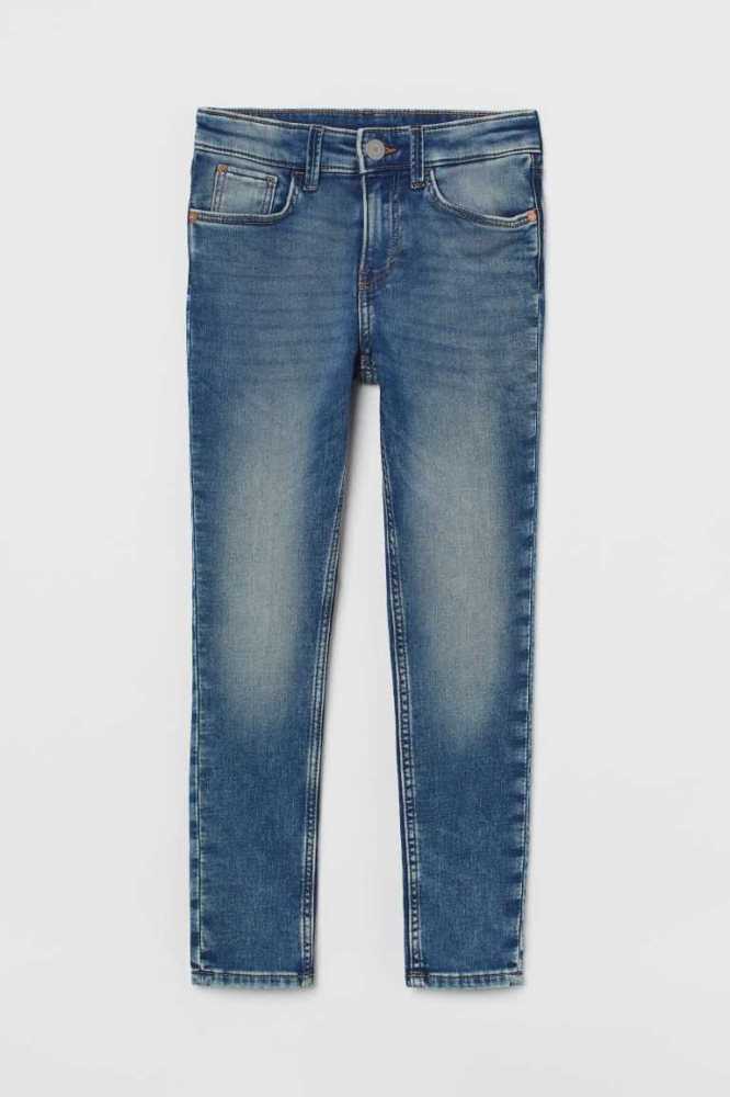 Jeans H&M Flaco Fit Niños Azules Oscuro | 256740GZP