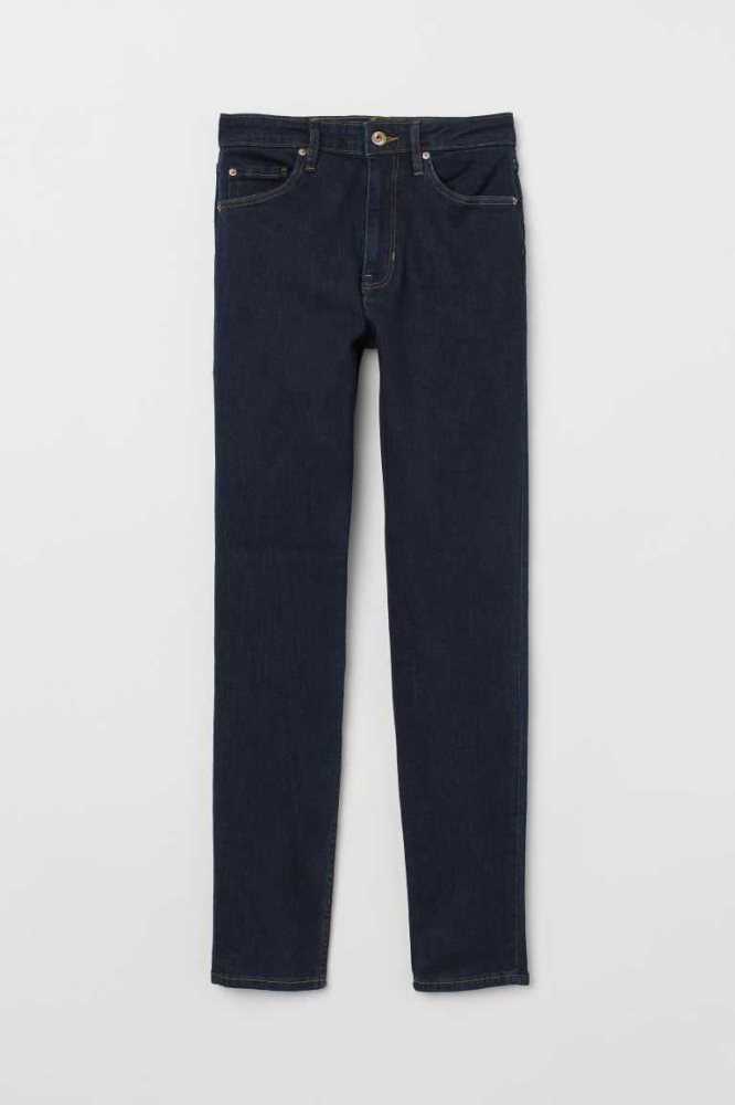 Jeans H&M Flaco High Mujer Azules | 158046RIF