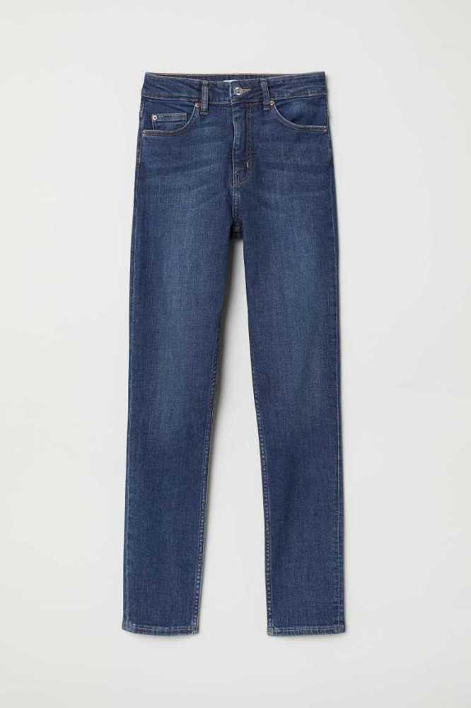 Jeans H&M Flaco High Mujer Azules | 158046RIF