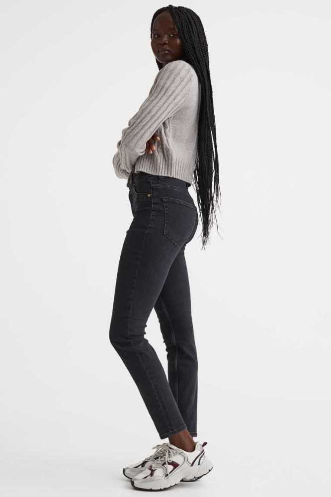 Jeans H&M Flaco High Mujer Marrom | 087965DPX