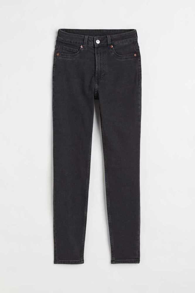 Jeans H&M Flaco High Mujer Marrom | 087965DPX