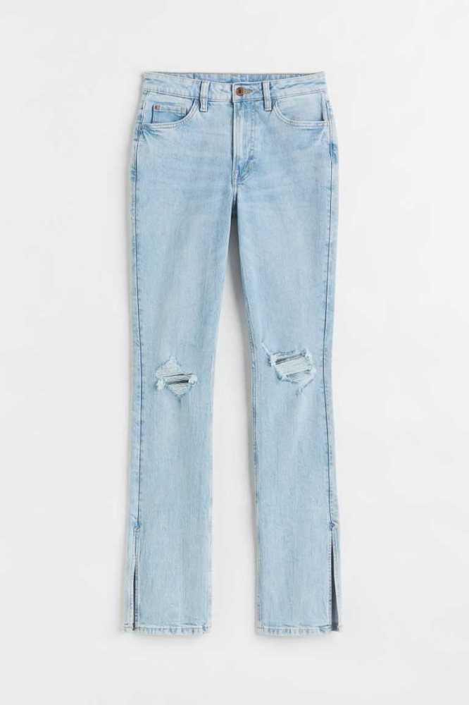 Jeans H&M Flaco High Mujer Negros | 865701MAO