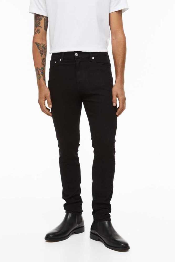 Jeans H&M Flaco Hombre Azules | 495820KAN