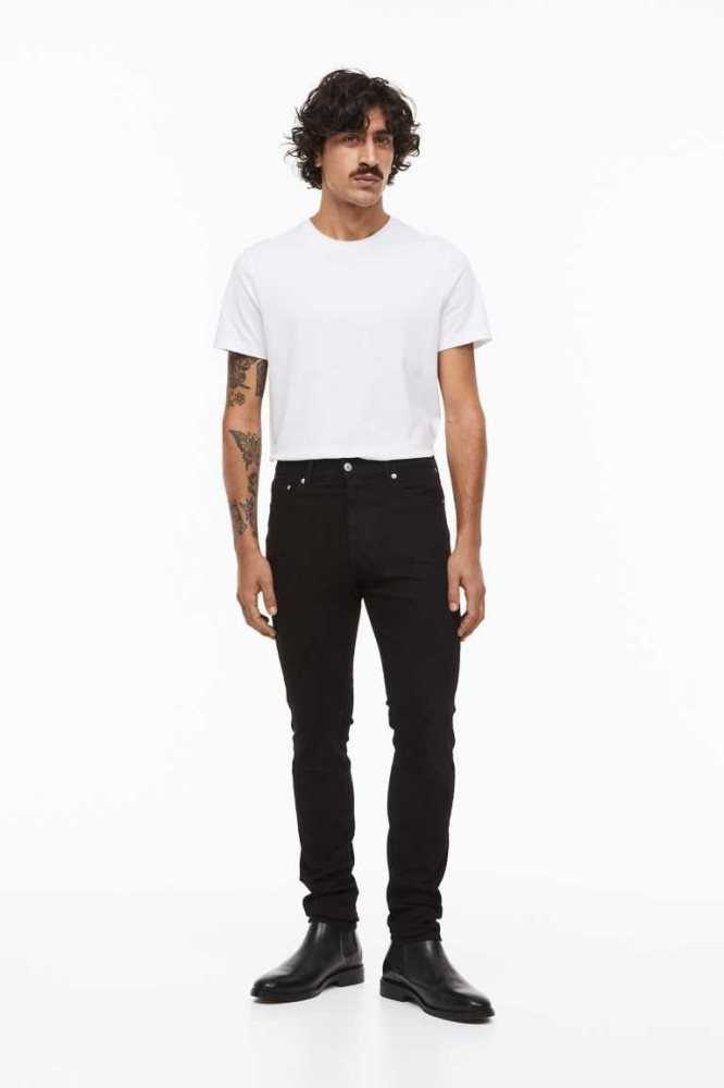 Jeans H&M Flaco Hombre Azules | 495820KAN