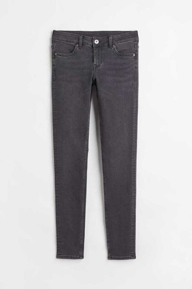 Jeans H&M Flaco Low Mujer Grises | 108932SWQ