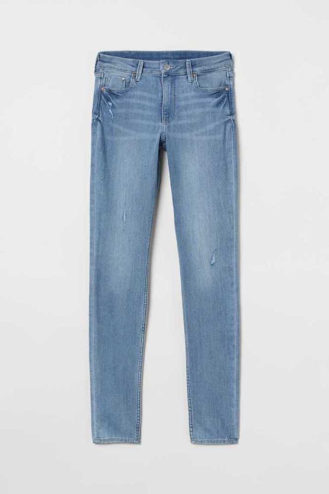 Jeans H&M Flaco Regular Mujer Azules Claro | 973821TUX