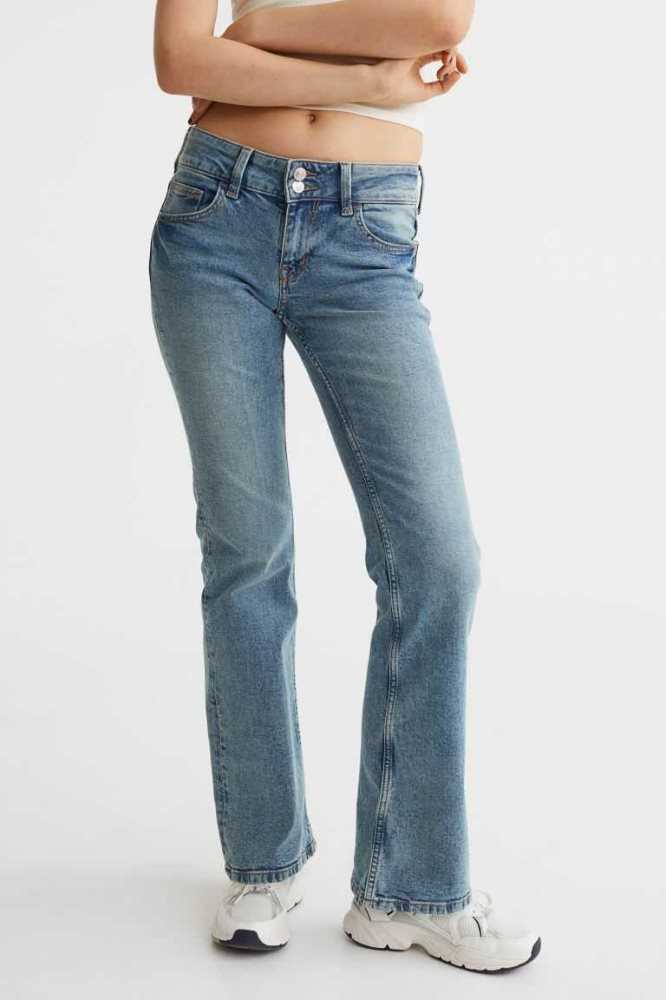 Jeans H&M Flared Low Mujer Grises | 194053VKF