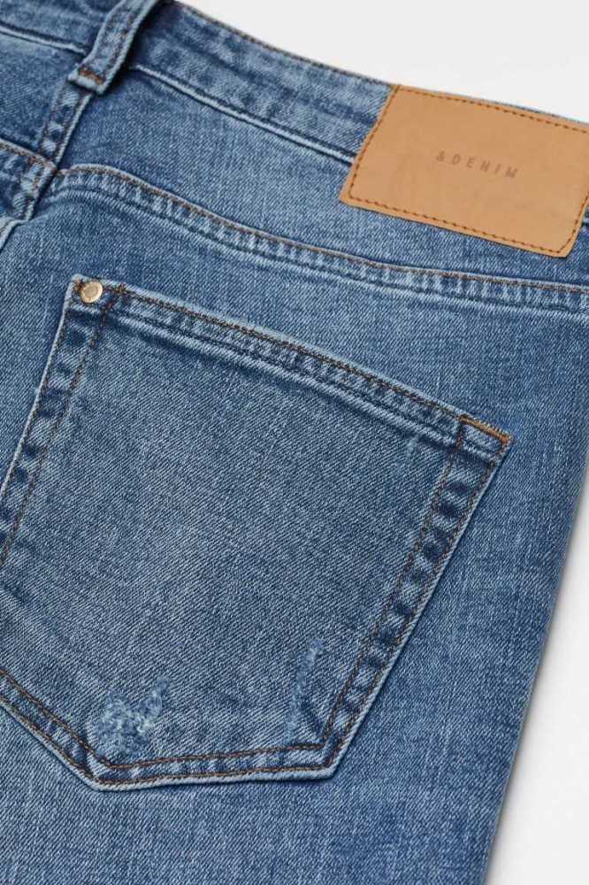 Jeans H&M Girlfriend Regular Mujer Azules Claro | 038457KXY