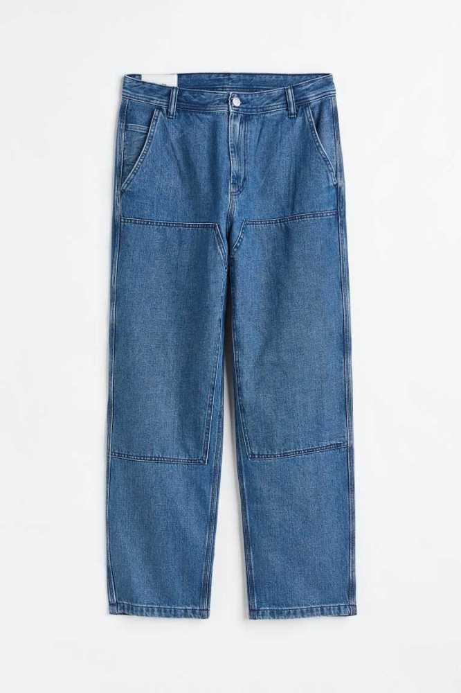 Jeans H&M Loose Hombre Azules | 869743PGD