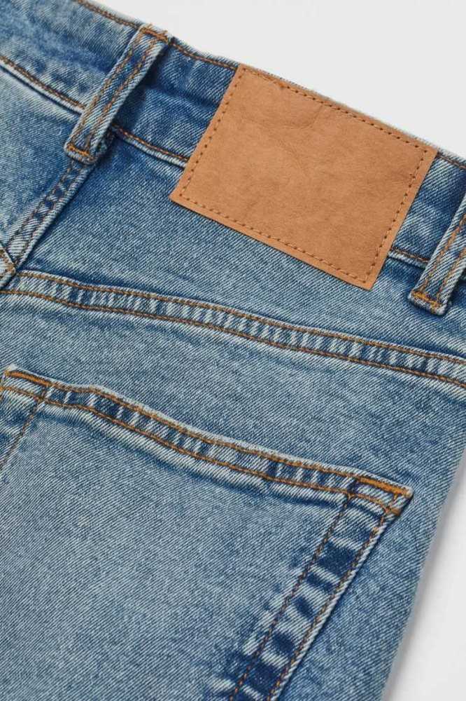 Jeans H&M Mom High Ankle Mujer Azules Claro | 682793LTB