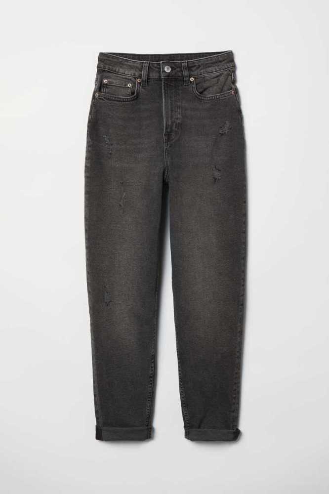 Jeans H&M Mom High Ankle Mujer Azules Claro | 682793LTB