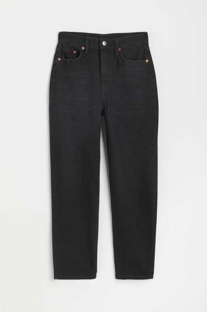 Jeans H&M Mom Loose Fit Ultra High Mujer Grises | 865243CPL