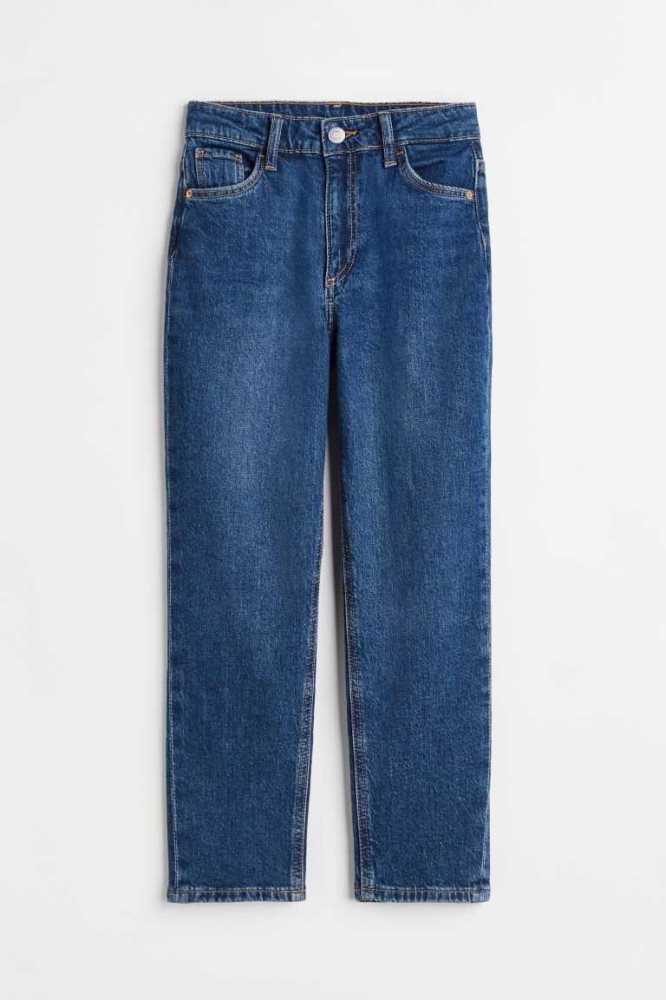 Jeans H&M Relaxed Fit High Ankle Niños Azules Claro | 436512YWL