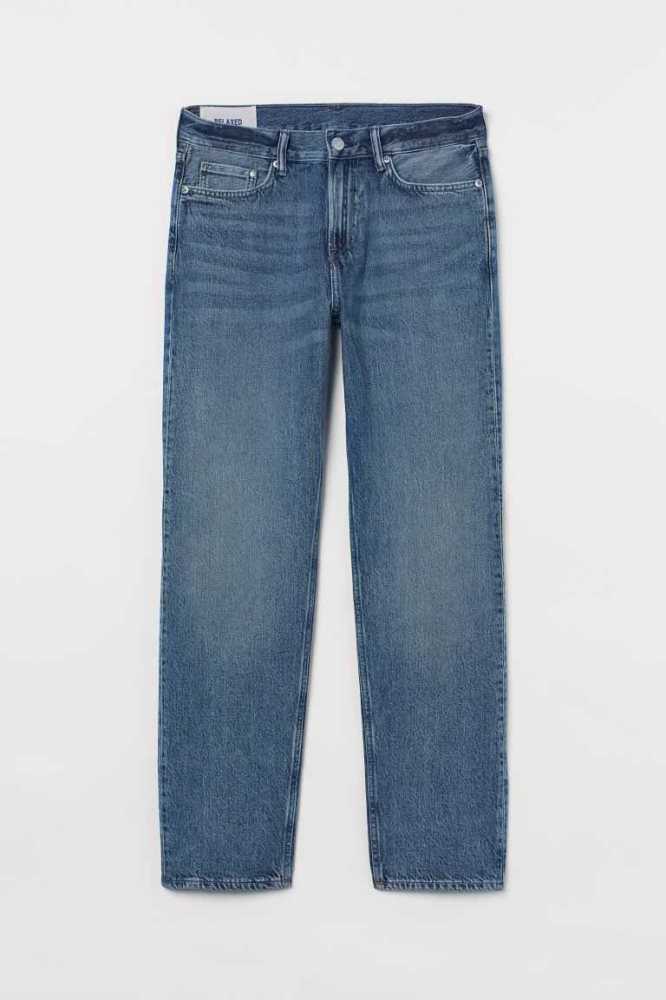 Jeans H&M Relaxed Hombre Azules | 710893AOX