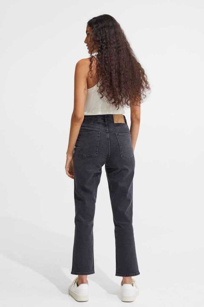 Jeans H&M Slim Directo High Ankle Mujer Grises | 169032XRJ