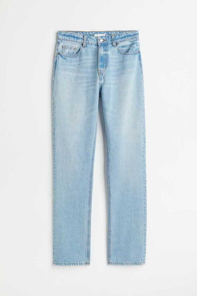 Jeans H&M Slim High Mujer Azules Claro | 096573BOZ