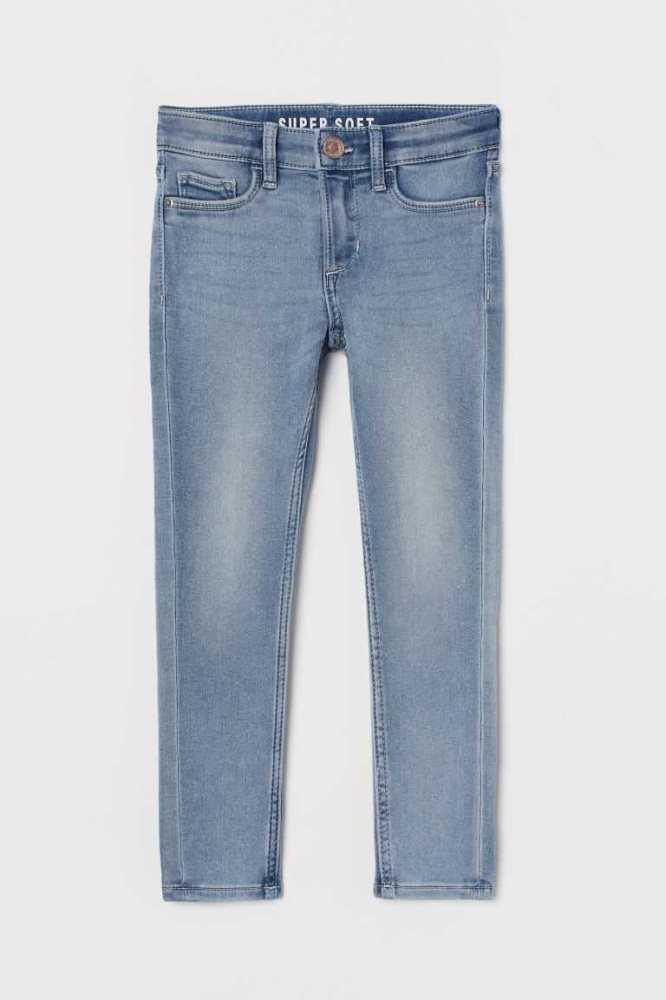 Jeans H&M Super Soft Flaco Fit Niños Azules Claro | 429085NDO