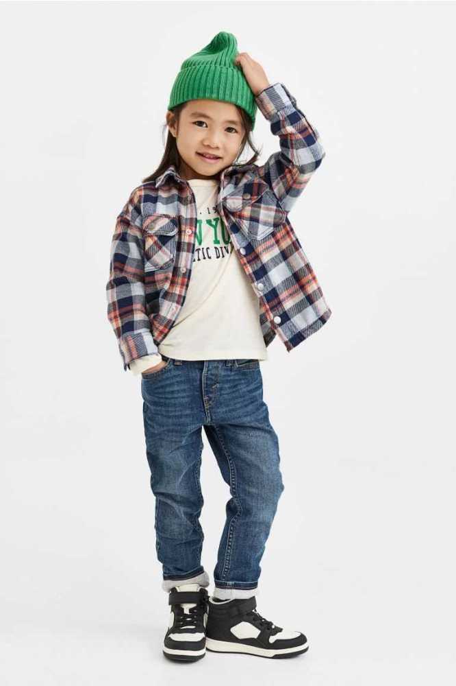 Jeans H&M Superstretch Slim Fit Niños Azules Oscuro | 947023AJB