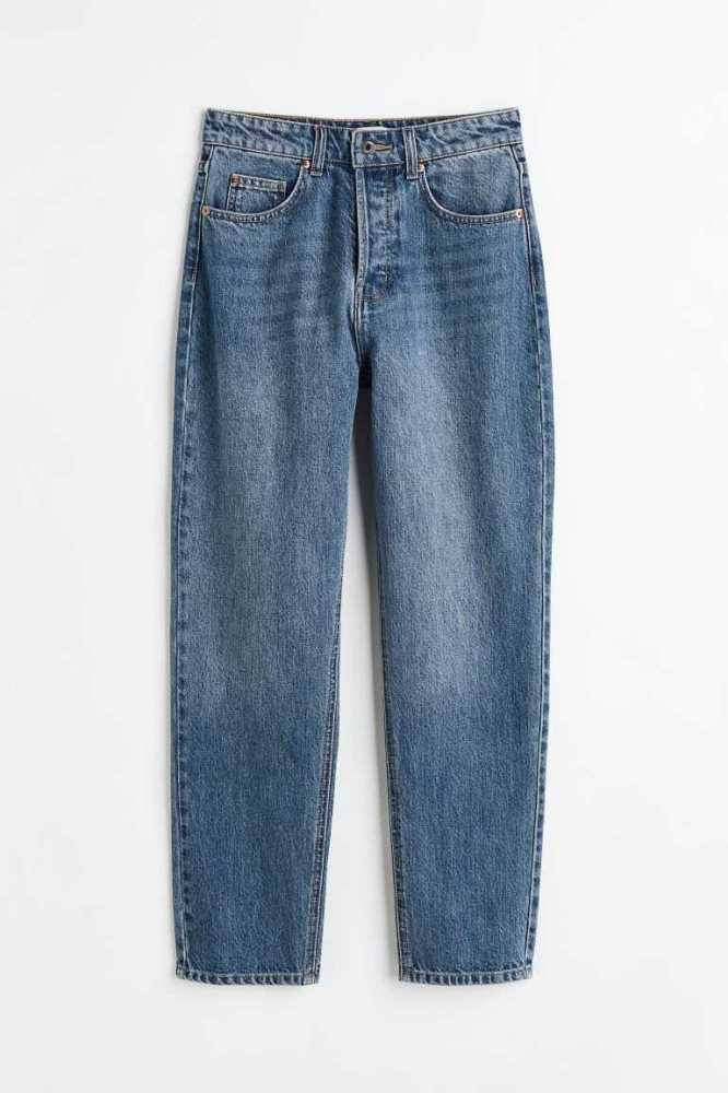 Jeans H&M Tapered High Ankle Mujer Azules | 874690BDP