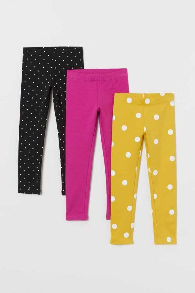 Jersey H&M 3-pack Heavy Leggings Niños Morados Claro Grises | 519328ZWN