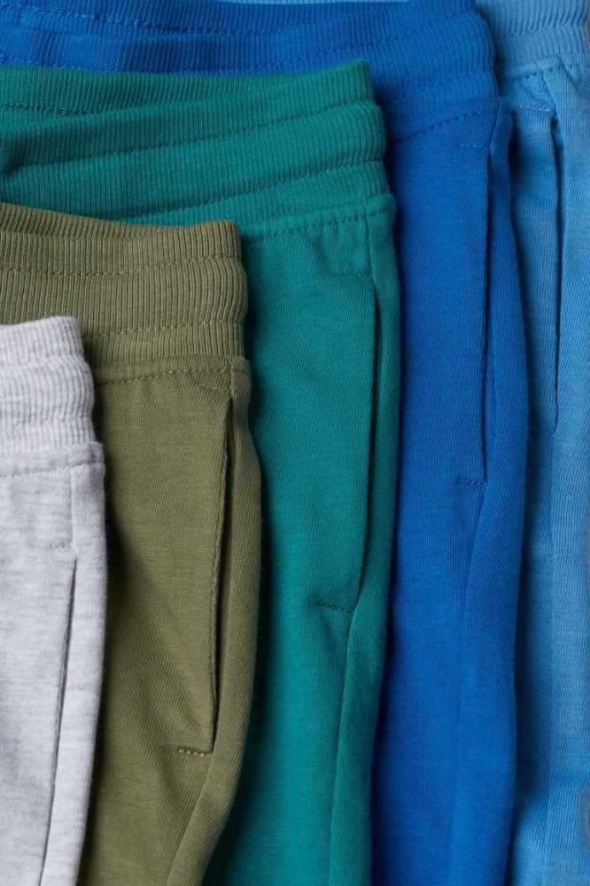 Jersey H&M 5-pack Algodon Joggers Niños Azules Verdes Claro | 512809HNP