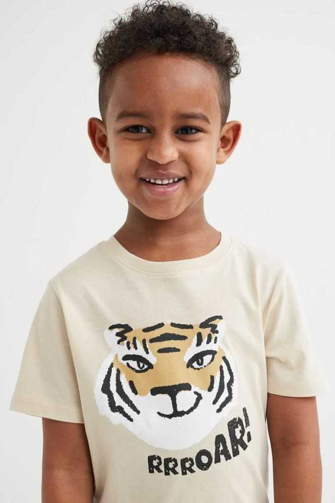 Jersey H&M 5-pack Algodon T-shirts Niños Blancos | 457839EVS