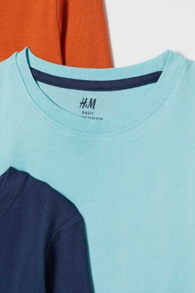 Jersey H&M 5-pack Shirts Niños Rojos Azules Grises Oscuro | 789256ICT