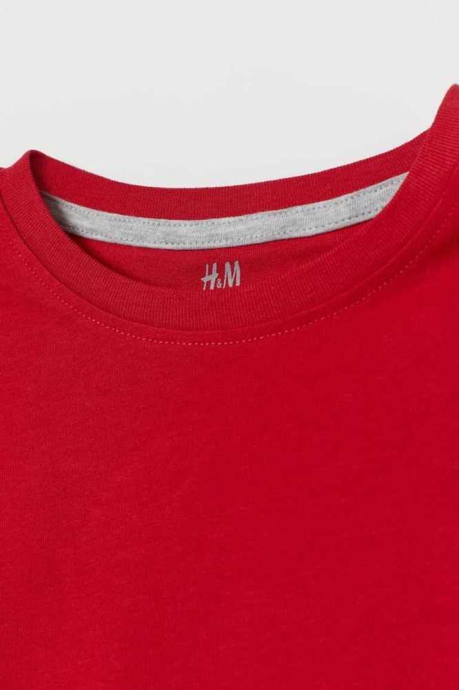 Jersey H&M 5-pack Shirts Niños Rojos Azules Grises Oscuro | 789256ICT