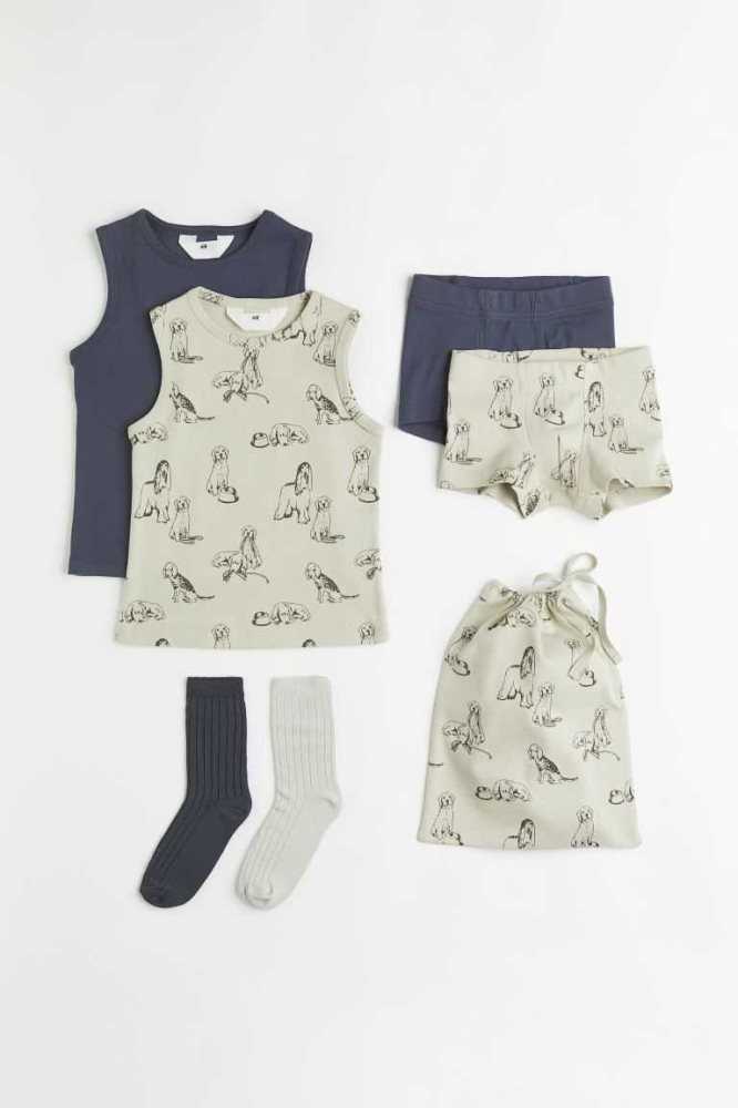 Jersey H&M 7-piece Set Niños Verdes Claro | 514083EGW