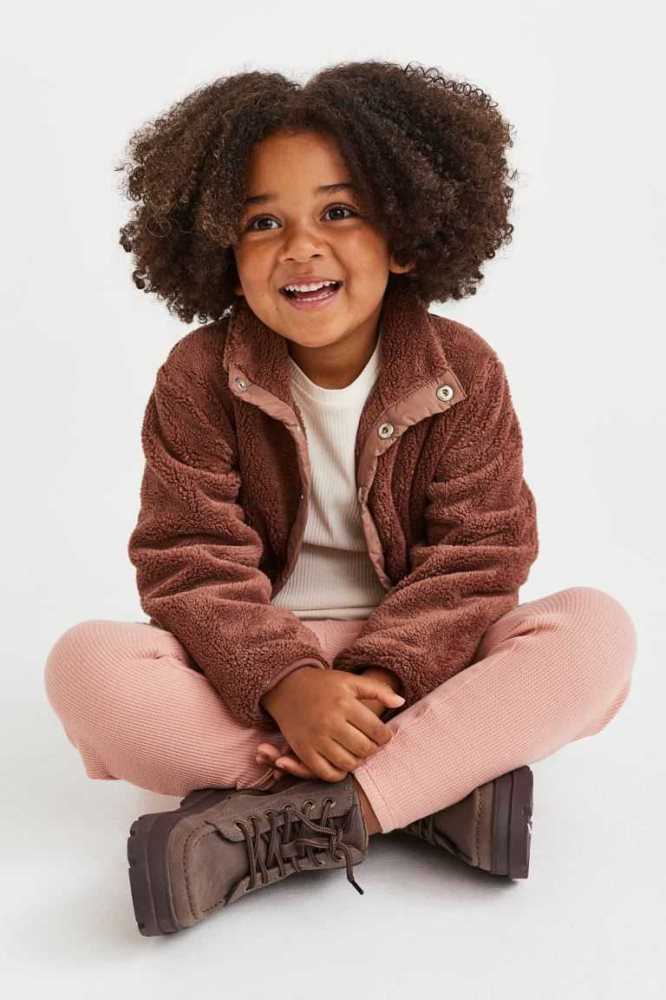 Jersey H&M Algodon Joggers Niños Rosas | 867301MHI