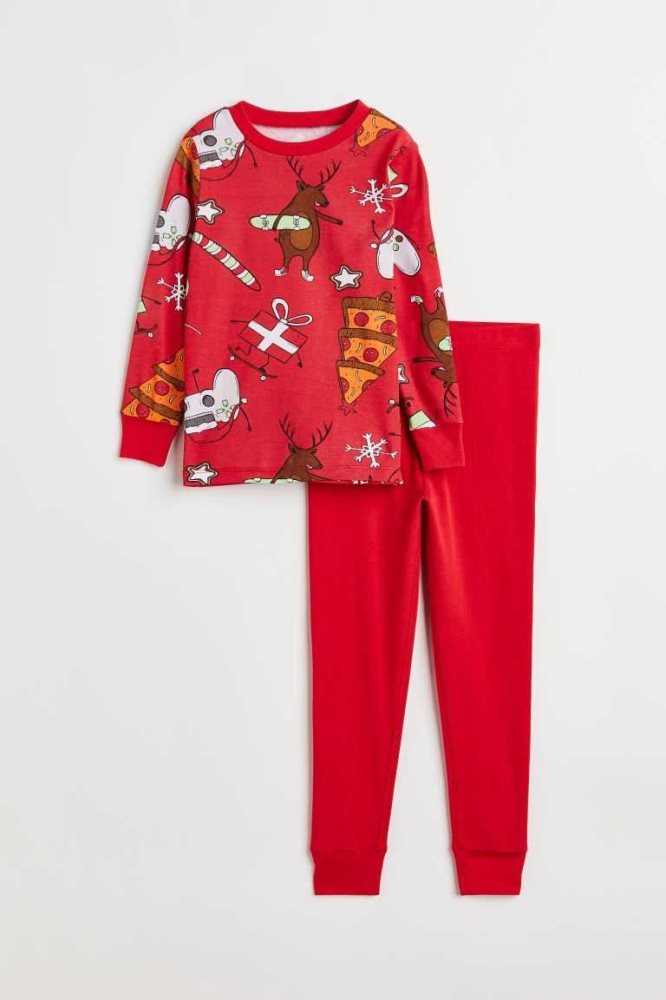 Jersey H&M Algodon Pajamas Niños Grises Oscuro | 426710FDY