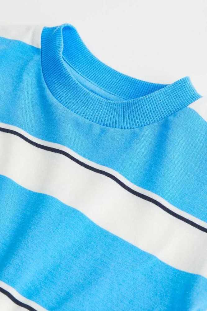 Jersey H&M Algodon Shirt Niños Azules | 513769EYS