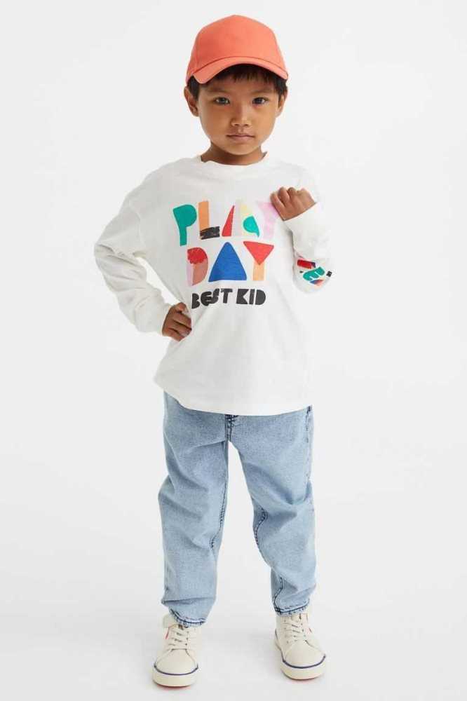 Jersey H&M Algodon Shirt Niños Azules | 513769EYS