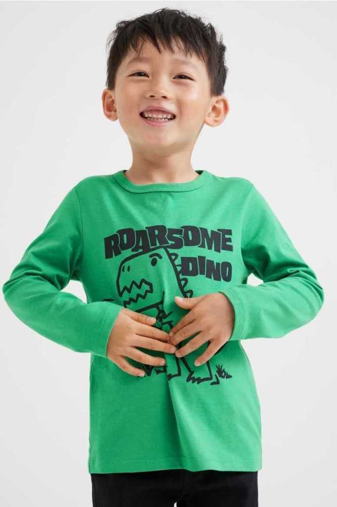 Jersey H&M Algodon Shirt Niños Beige Oscuro | 635940KME