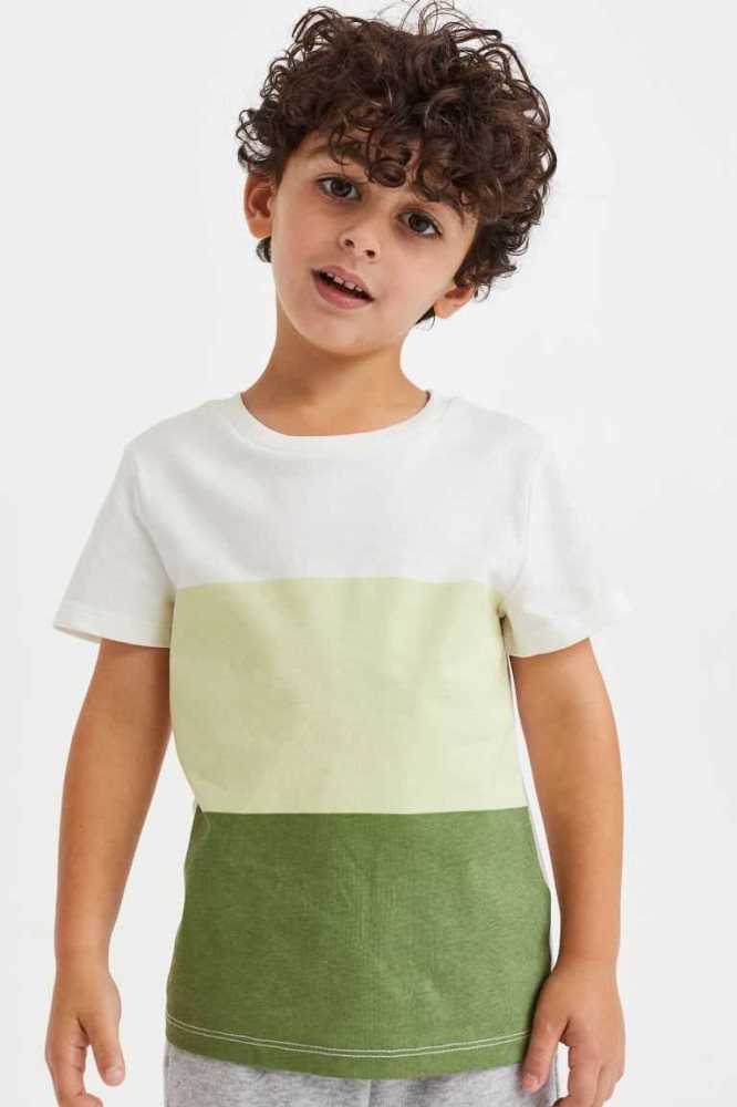 Jersey H&M Algodon T-shirt Niños Blancos | 285076MDF