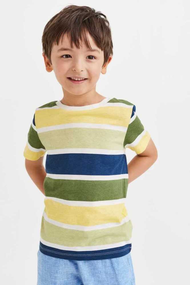 Jersey H&M Algodon T-shirt Niños Blancos | 285076MDF