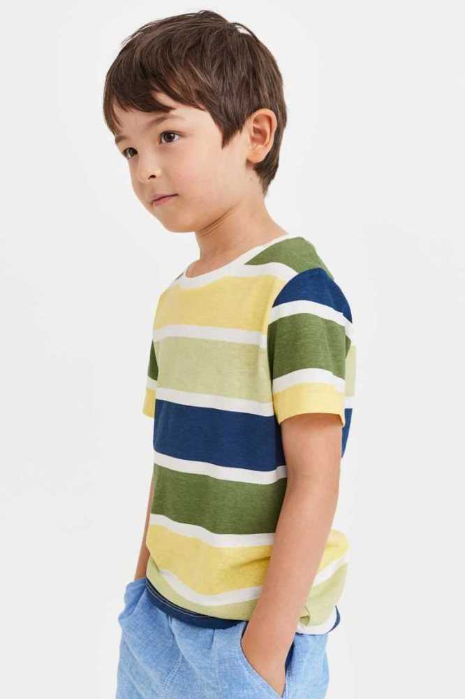 Jersey H&M Algodon T-shirt Niños Verdes | 360728XPT