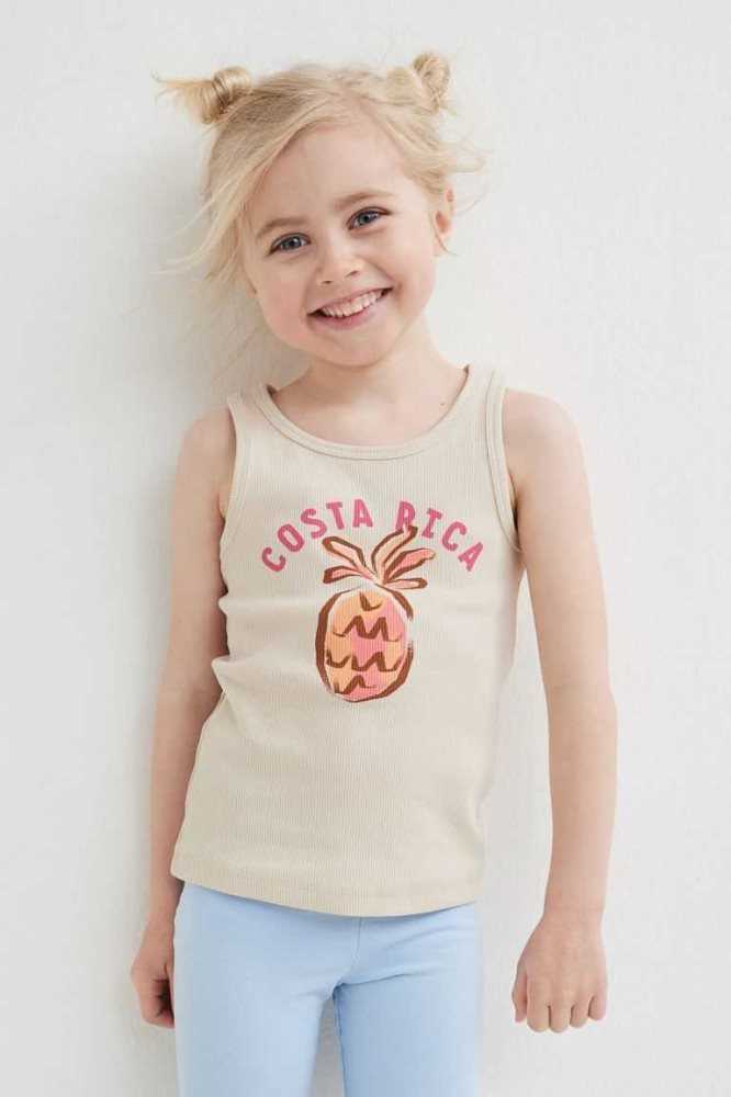 Jersey H&M Algodon Tank Top Niños Amarillos | 250974MWE