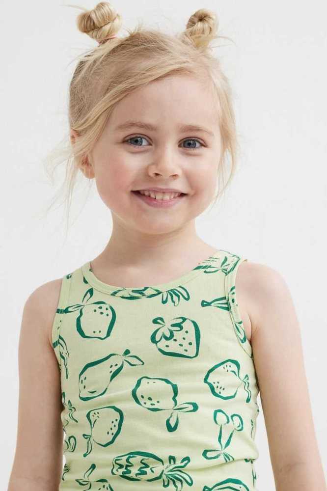 Jersey H&M Algodon Tank Top Niños Beige Claro | 584123IXK