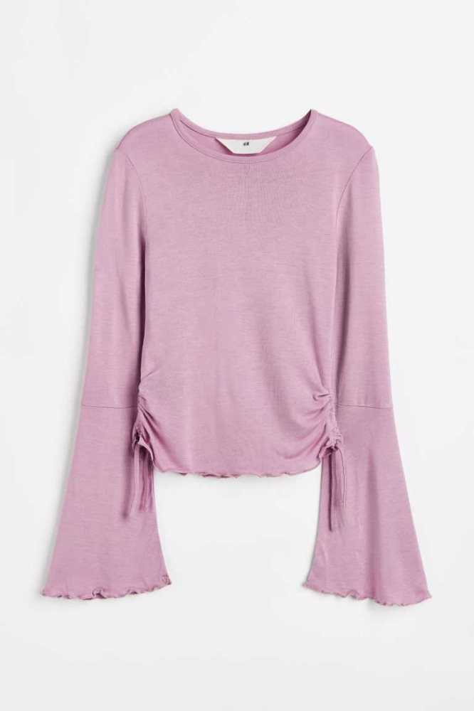 Jersey H&M Draped Top Niños Verdes Claro | 053692YPE